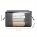 LarClothes StoraBag, Clothes Organizer With Handle &amp; Clear Window, StoraBins Containers For Comforters &amp; Blankets