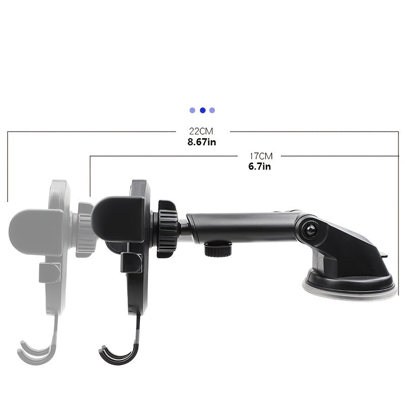 1pc Car Suction Cup Phone Holder, Car Air Vent Mounting Bracket, Car GPS Navigation Stand Rack For All Mobile Phones