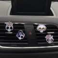 ZOSTLAND Cute Car Air Vent Clip Decoration,Car Air Fresheners, Funny Car Vent Clip,Bling Car Air Vent，Personalized Automotive Interior Decoration Accessories,Car Decor Gift for women,men (4pcs Skull)