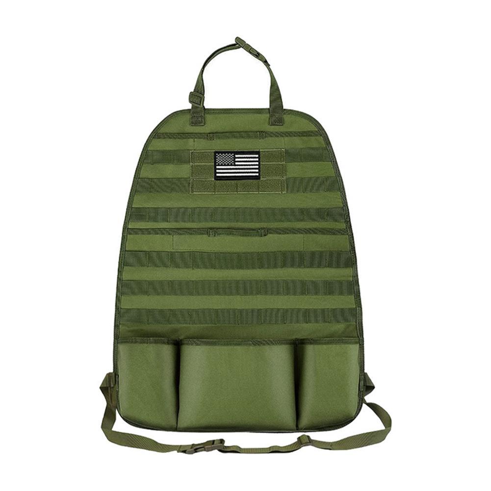 Military-Grade Car Back Seat Organizer: Tactical Accessories, Molle Pouch StoraBag, Outdoor Self-Driving Hunting Seat Cover Bag