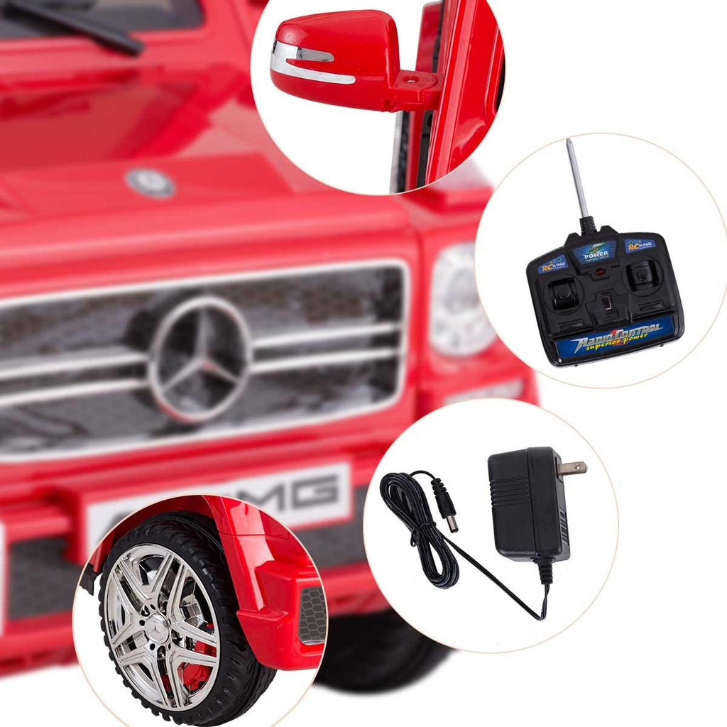12V Electric Kids Ride On Car Mercedes Benz G65 Licensed Toy W/ RC &amp; Light Red