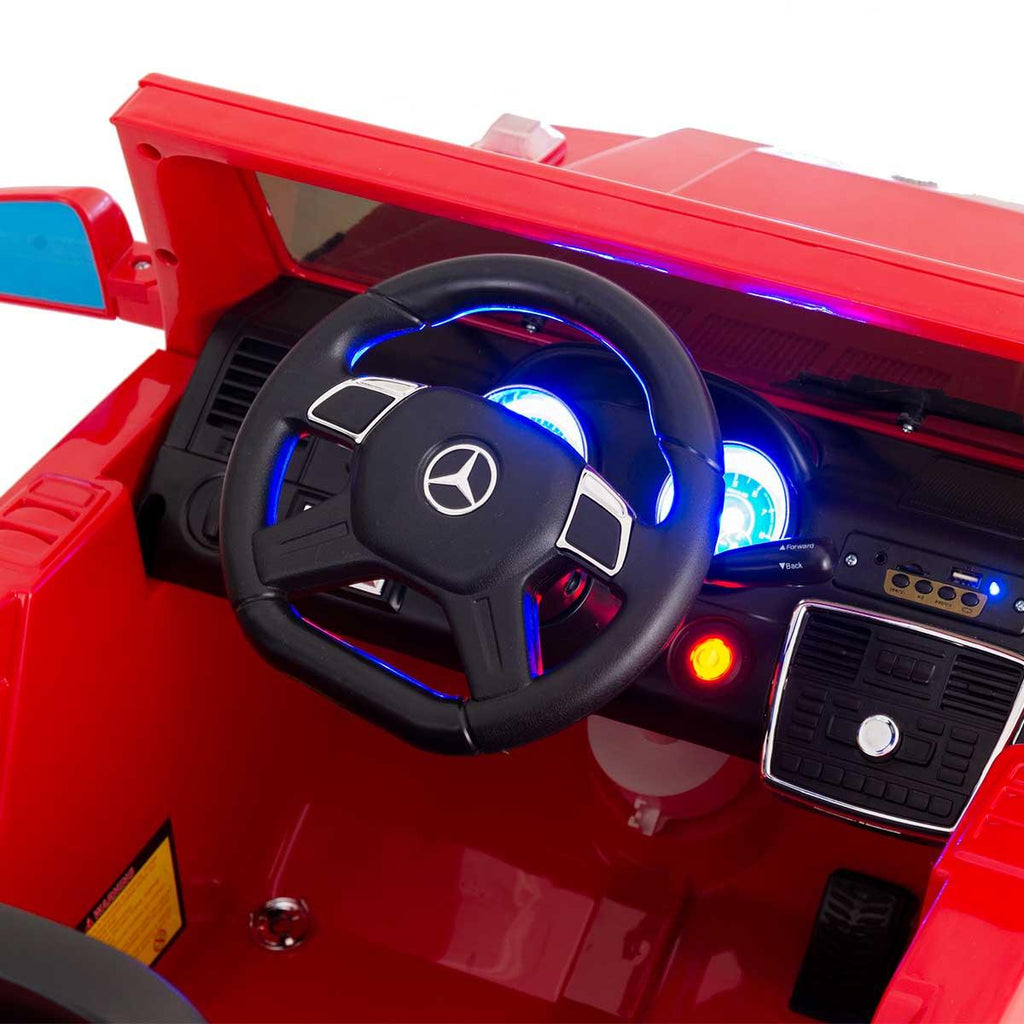 12V Electric Kids Ride On Car Mercedes Benz G65 Licensed Toy W/ RC &amp; Light Red
