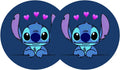 Anime Car Decor Cartoon Car Coasters for Lilo &amp; Stitch, 2PCS 2.75" Car Cup Holder Coasters for Stitch Baby Cute Funny Cartoon  Car Interior Coasters by FLYEEGO