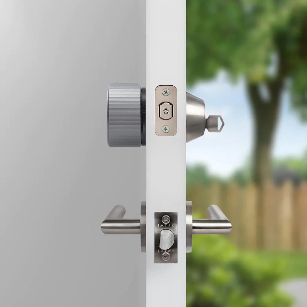Wi-Fi Smart Lock Silver Single Cylinder Deadbolt