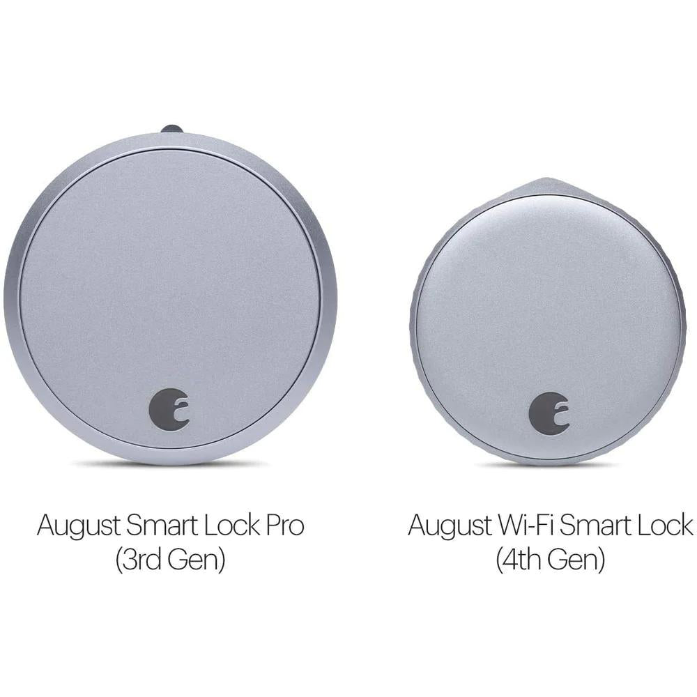 Wi-Fi Smart Lock Silver Single Cylinder Deadbolt