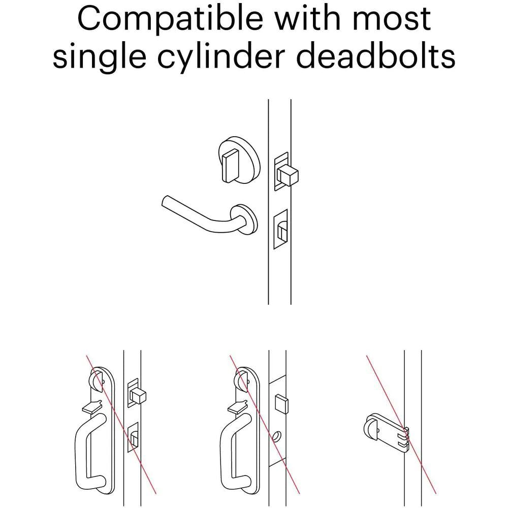 Wi-Fi Smart Lock Silver Single Cylinder Deadbolt