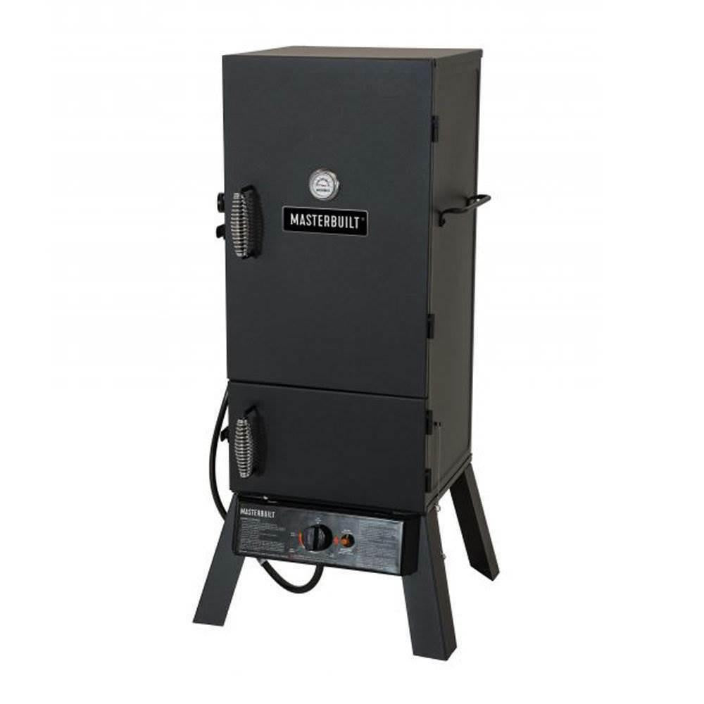 MB20051311 30" Vertical Propane Gas BBQ Meat Smoker Grill, Black