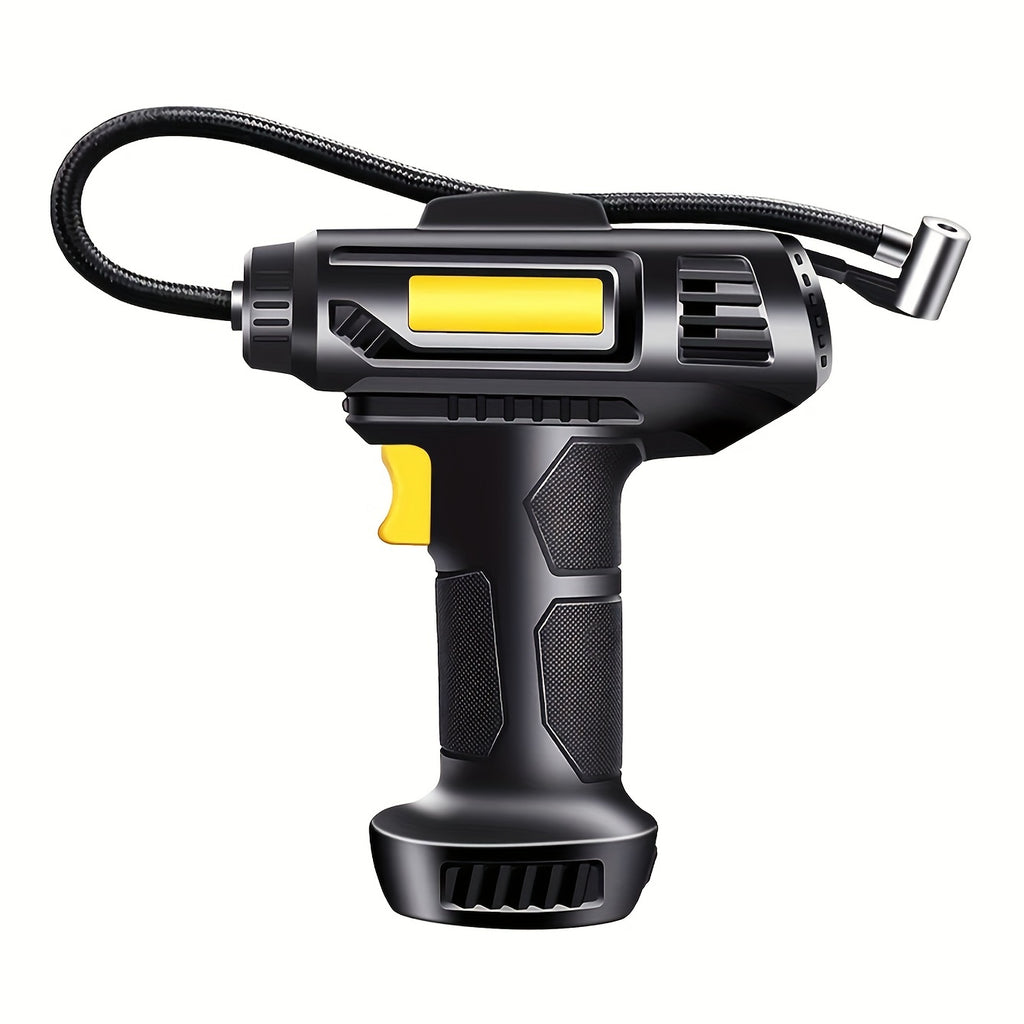 120W Portable Car Air Compressor, Wired/Wireless Handheld Car Inflatable Pump Electric, Automobiles Tire Inflator With LED Light For Car