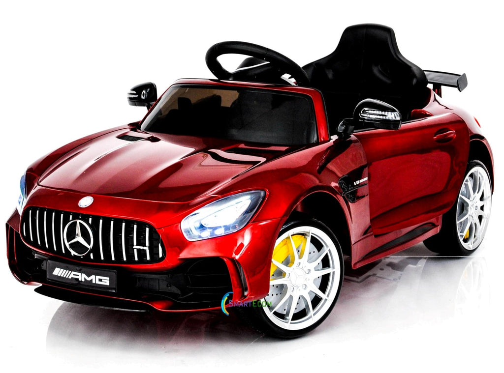 Electric power 12V Mercedes GTR ride on car for Kids with Remote Control Opening doors LED lights MP3 - Red