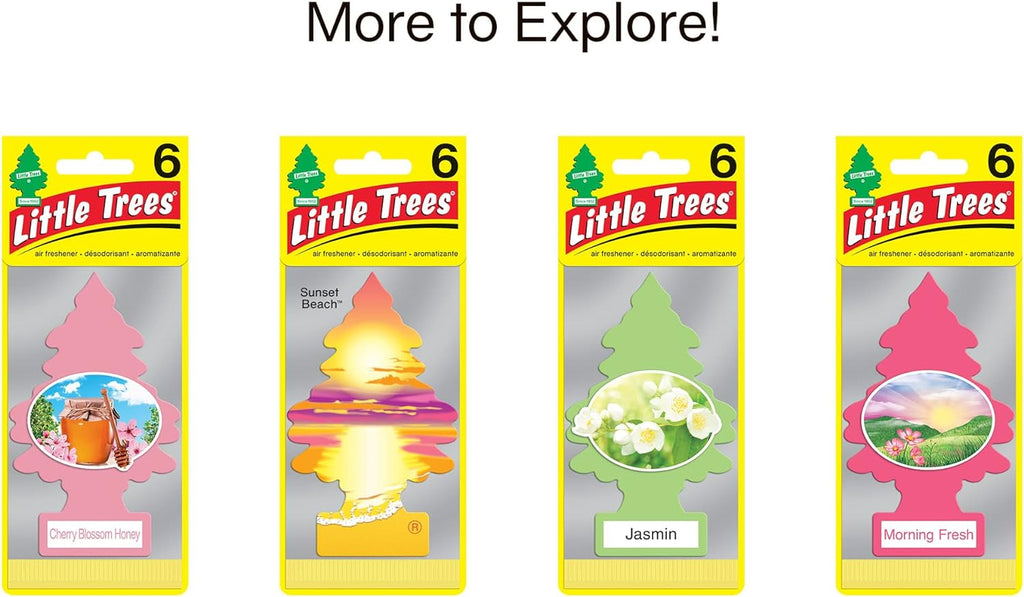 LITTLE TREES Air Fresheners Car Air Freshener. Hanging Tree Provides Long Lasting Scent for Auto or Home. Lavender, 24 Air Fresheners