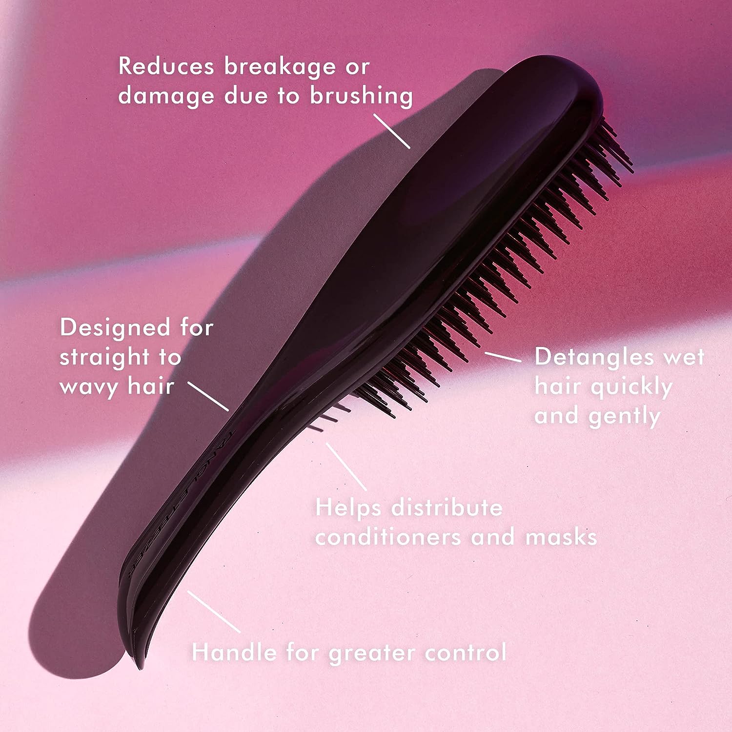 Tangle Teezer The Ultimate Detangling Brush, Dry and Wet Hair Brush Detangler for All Hair Types, Liquorice Black