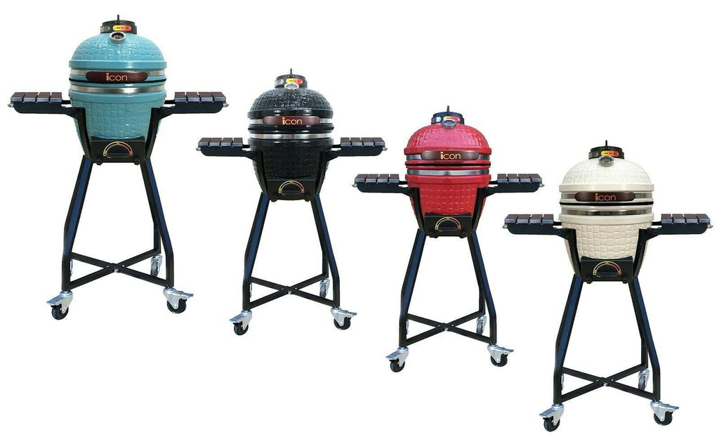 Kamado Grill Ceramic Smoker  Steel Grate