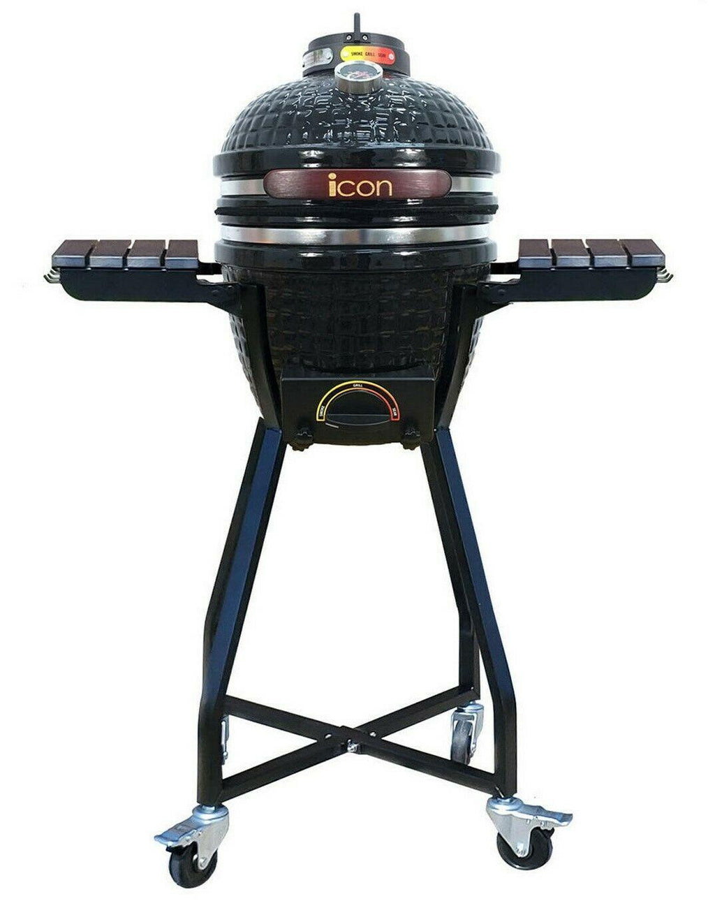 Kamado Grill Ceramic Smoker  Steel Grate