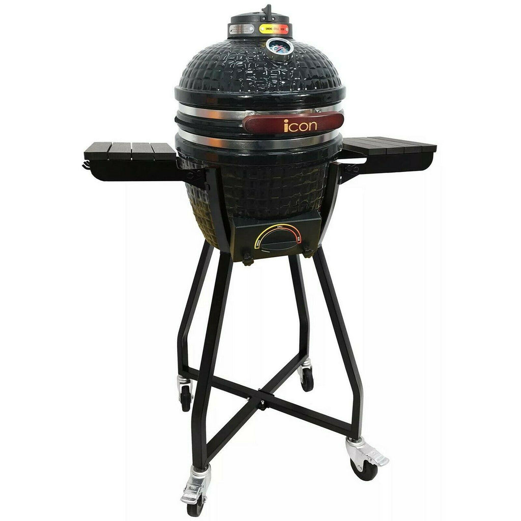 Kamado Grill Ceramic Smoker  Steel Grate