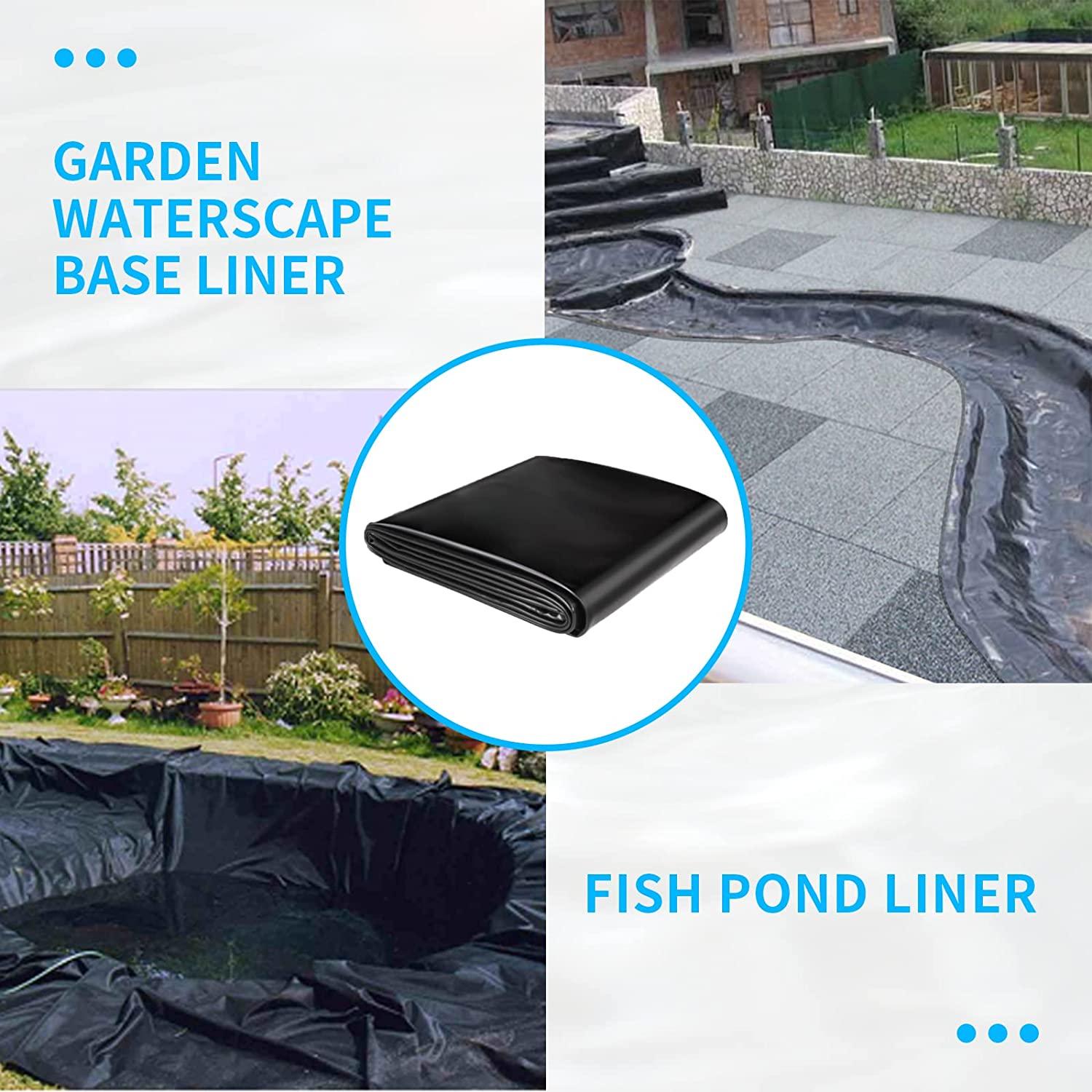 Coocure Pond Liner 20x20ft, LLDPE Garden Pond Liner, 20Mil Thickness Pond Liner for KOI or Fish, Duck and Waterscape.