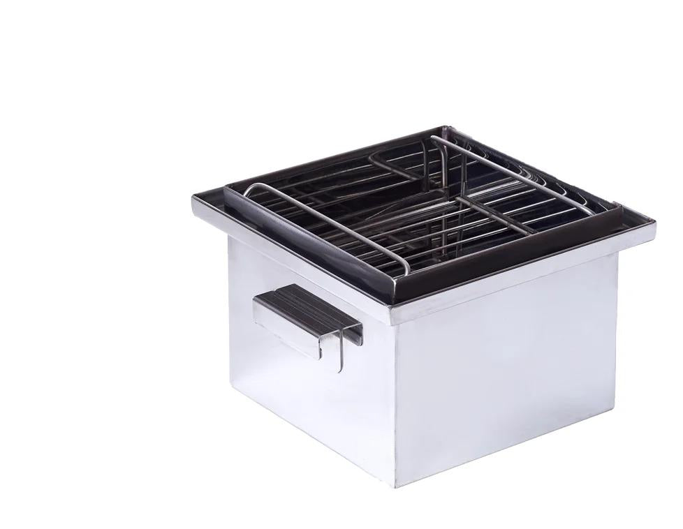 BBQ GRILL  - MEAT, FISH  STEEL,  PICNIC AT HOME