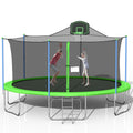 Favorland 16FT Trampoline with Safety Enclosure, Green