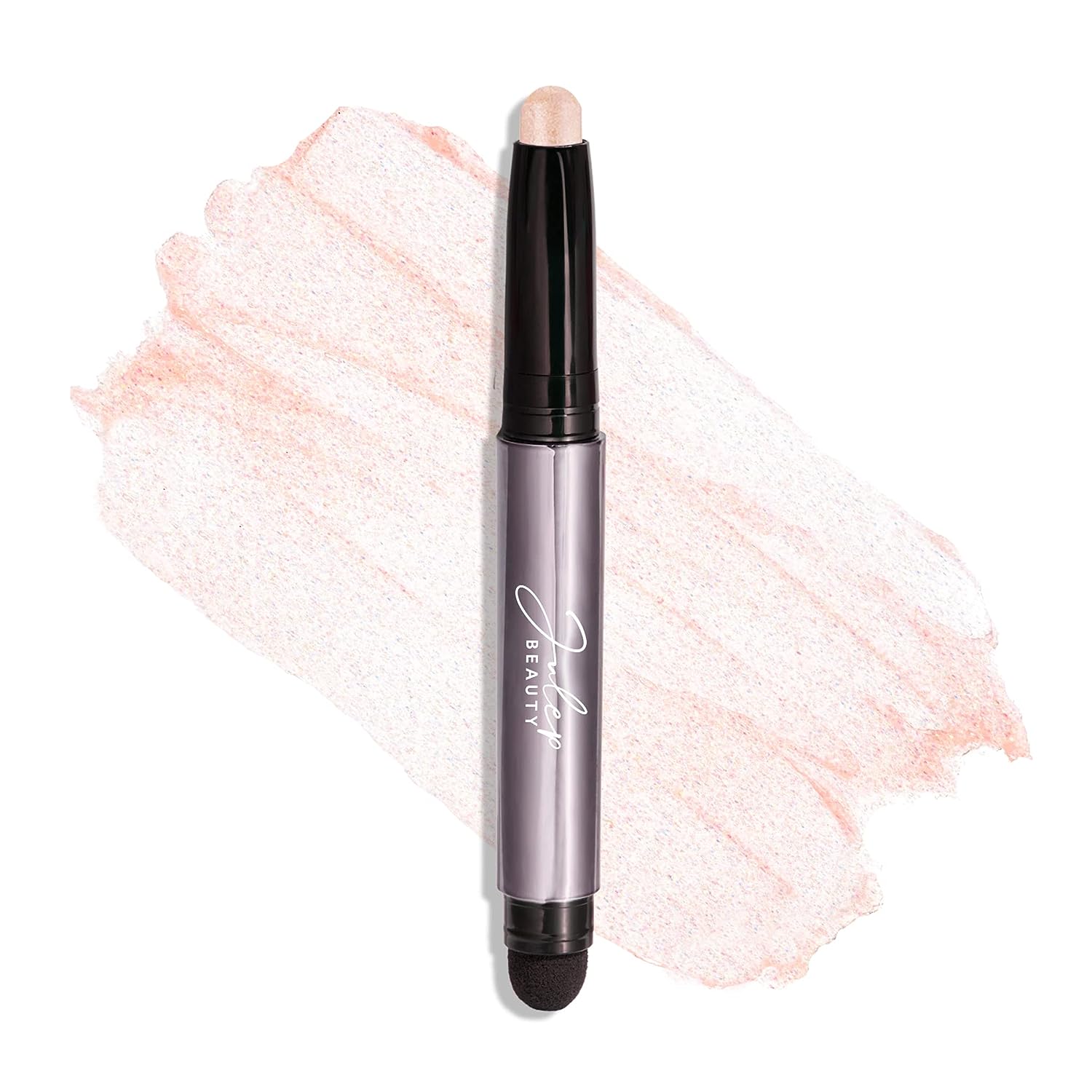 Julep Eyeshadow 101 Crème to Powder Waterproof Glitter Eyeshadow Stick, Blush Pink Sheer Metallic