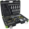 JBM 52840 216 Piece Hexagonal Socket Set, Including 3 Totx Sockets with Ergonomic Handle and Extension, 3/8 Inch Tools