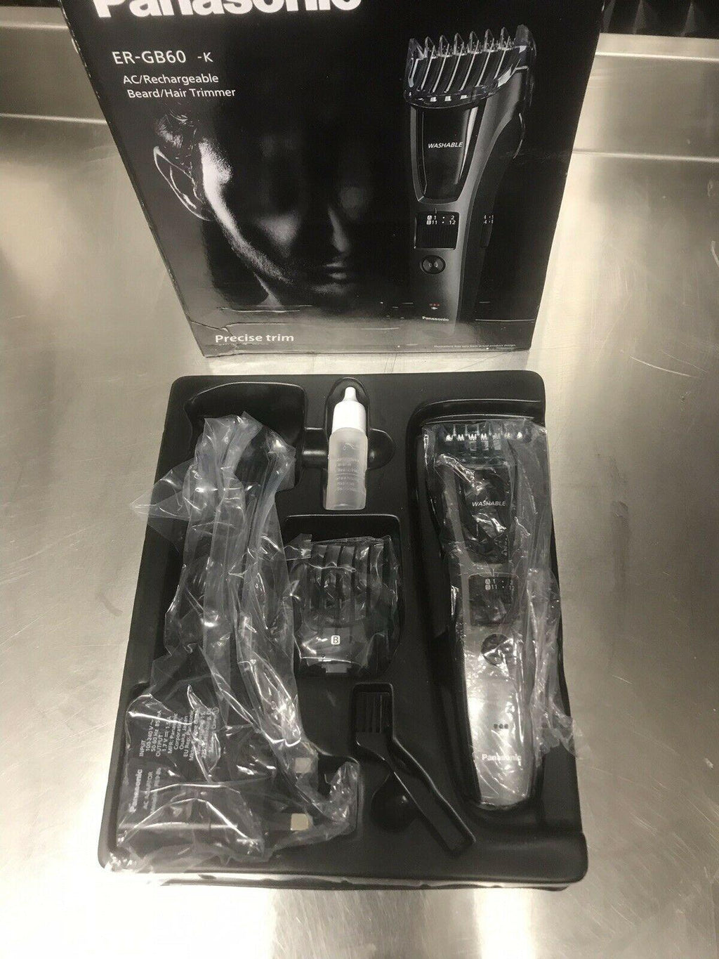 Panasonic ER-GB60 Cordless Trimmer - Black/Grey