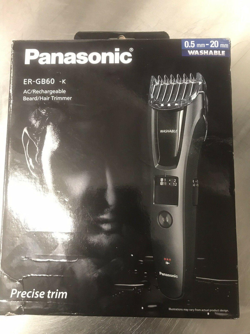 Panasonic ER-GB60 Cordless Trimmer - Black/Grey