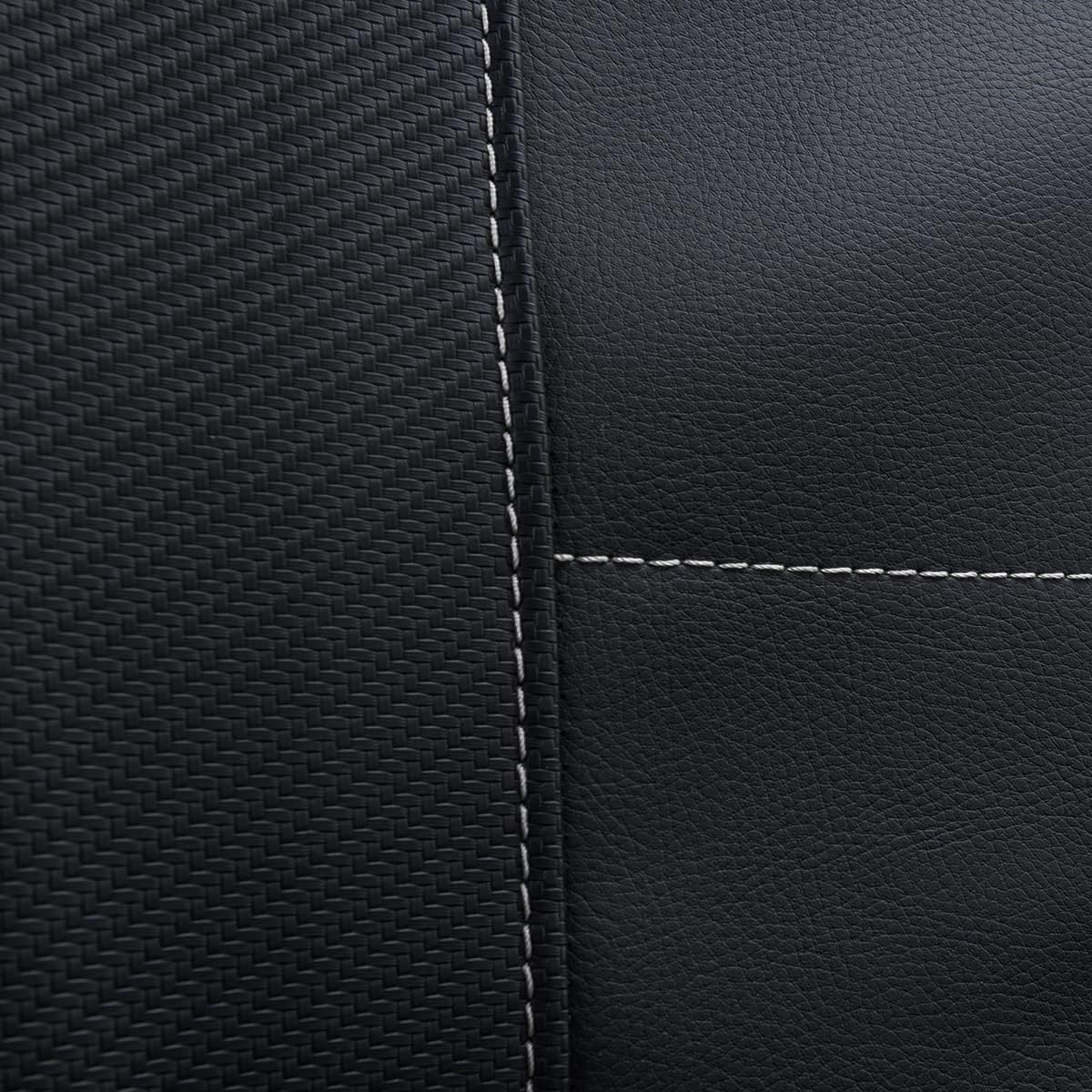 Flying Banner car seat Covers Protects Zebra Printing Faux Leather Carbon Fiber Front Pair Carbon Fibre