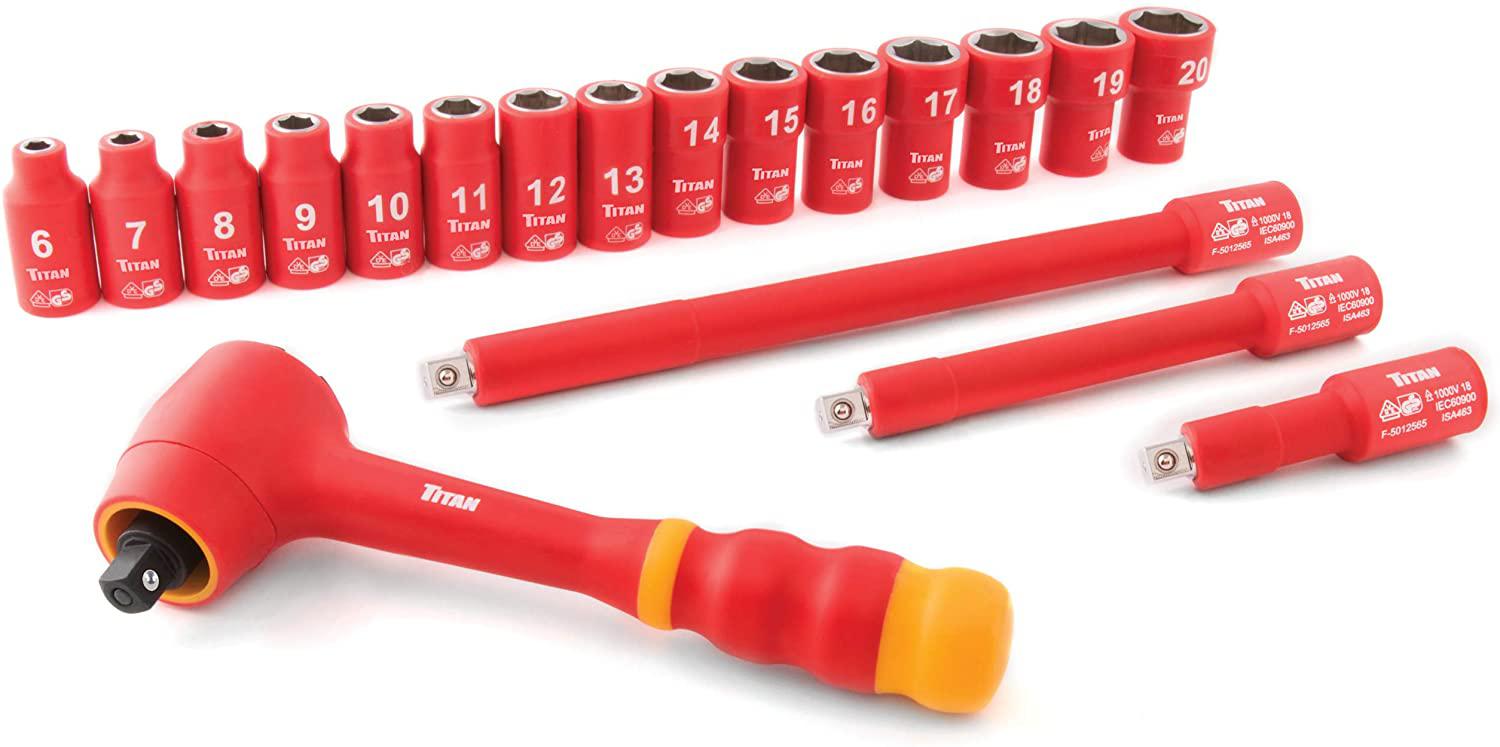 68100 19Piece 3/8" Drive VDE Insulated Socket Set