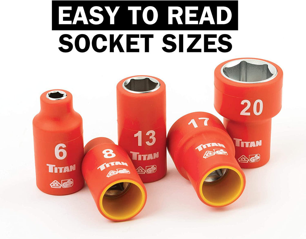 68100 19Piece 3/8" Drive VDE Insulated Socket Set