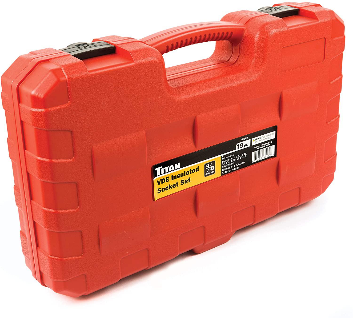 68100 19Piece 3/8" Drive VDE Insulated Socket Set