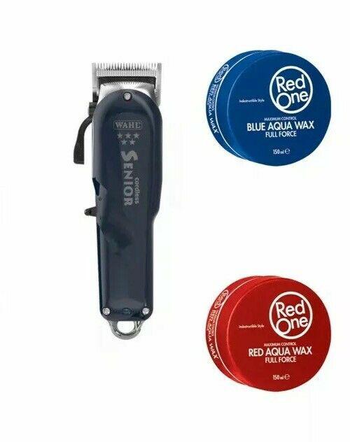 Wahl Senior Hair Clipper | X12 RedOne (Red&Blue) Hair Waxes | 150ml | FAST POST