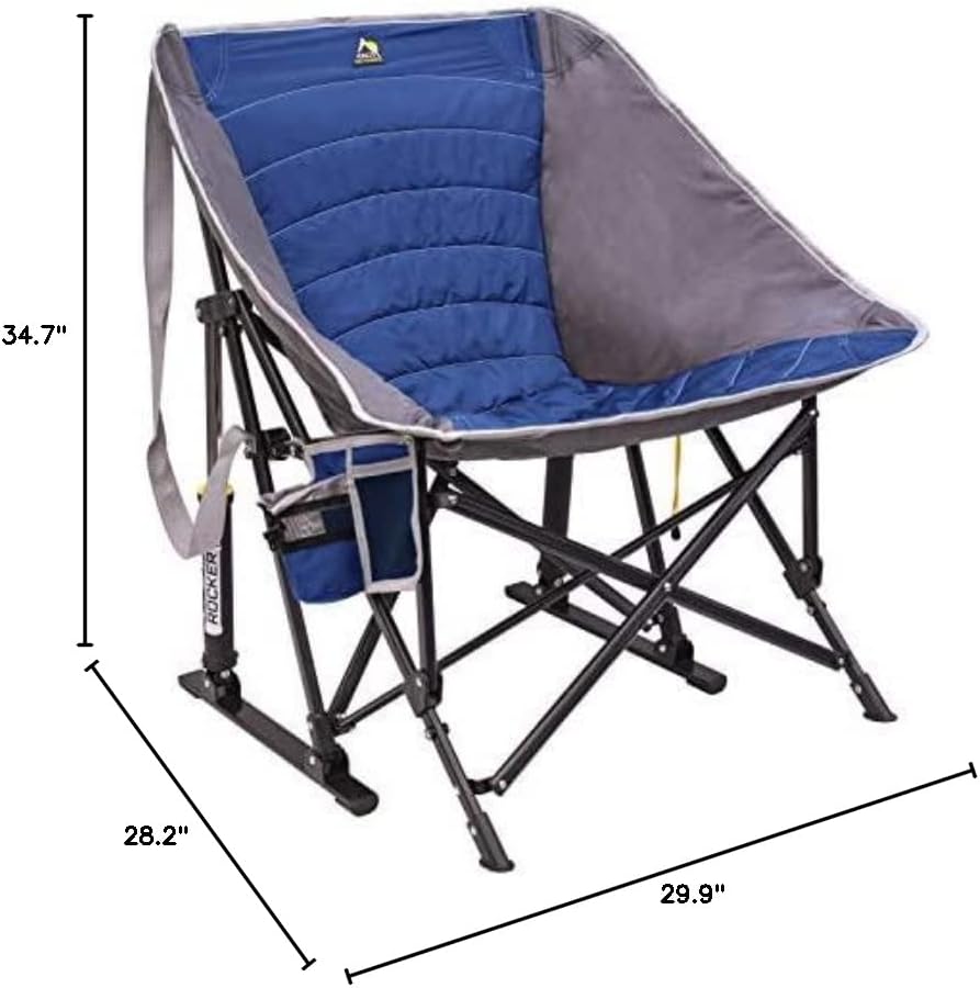 GCI Outdoor MaxRelax Pod Rocker Portable Rocking Chair &amp; Outdoor Camping Chair