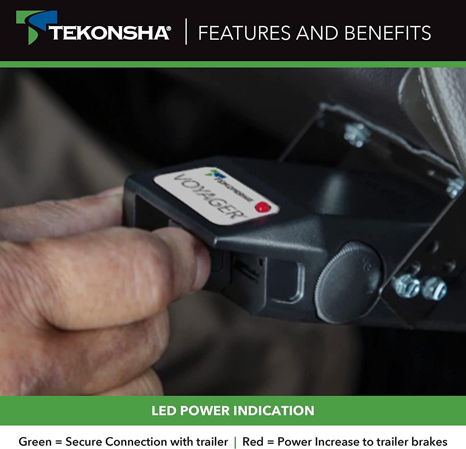 Tekonsha 9030 Voyager Electronic Brake Control , Black