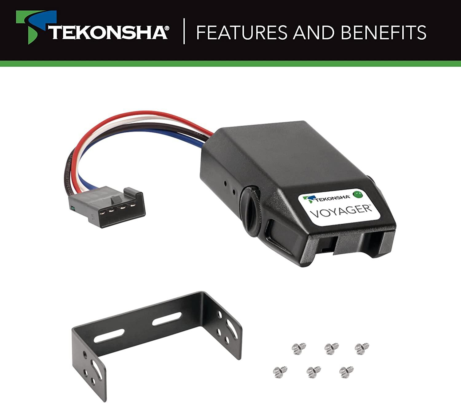Tekonsha 9030 Voyager Electronic Brake Control , Black