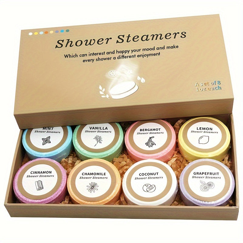 Shower Steamers  - 8 Pack Shower Bombs Gifts For Her With Essential Oil For Home SPA, Self-Care &amp; Relaxation Valentine's Birthday Day Gifts For Men &amp; Women Who Have Everything, For Halloween Gift, For Christmas Gift
