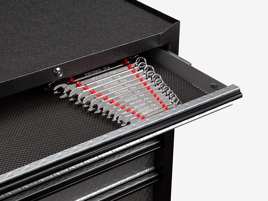 TEKTON Combination Wrench Set, 34-Piece (1/4-1 in, 6-24 mm) - Rack | WCB91301