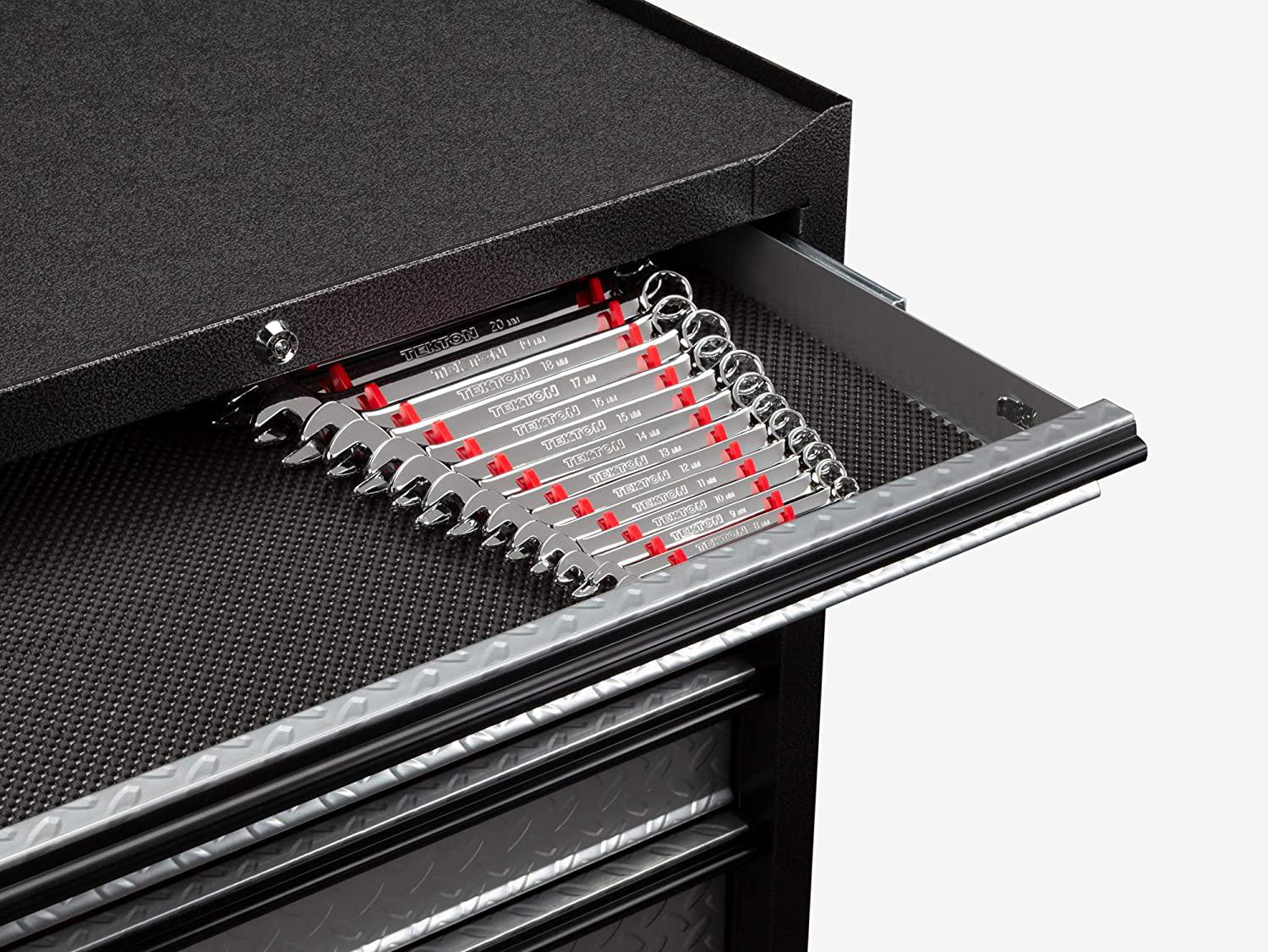 TEKTON Combination Wrench Set, 34-Piece (1/4-1 in, 6-24 mm) - Rack | WCB91301
