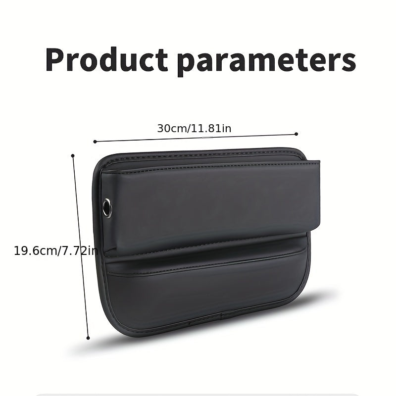 Upgrade Your Car with a PU Leather Seat Gap Manager - Keep Your Belongings Secure &amp; Organized!
