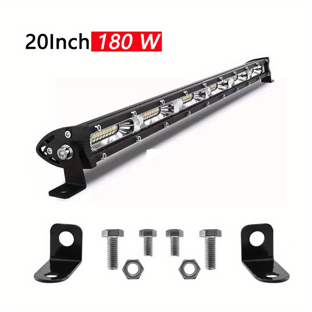 LED Work Light Ultra-thin Single Row LED Light Bar Suitable For Off-road 4x4  Car SUV Trucks Tractor Fog Lights 12V/24V Spot Flood  Light Bar