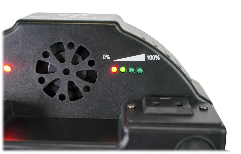 American DJ Fog Fury Jett 700W Vertical Fog Machine w/12 LED+Battery Par Light