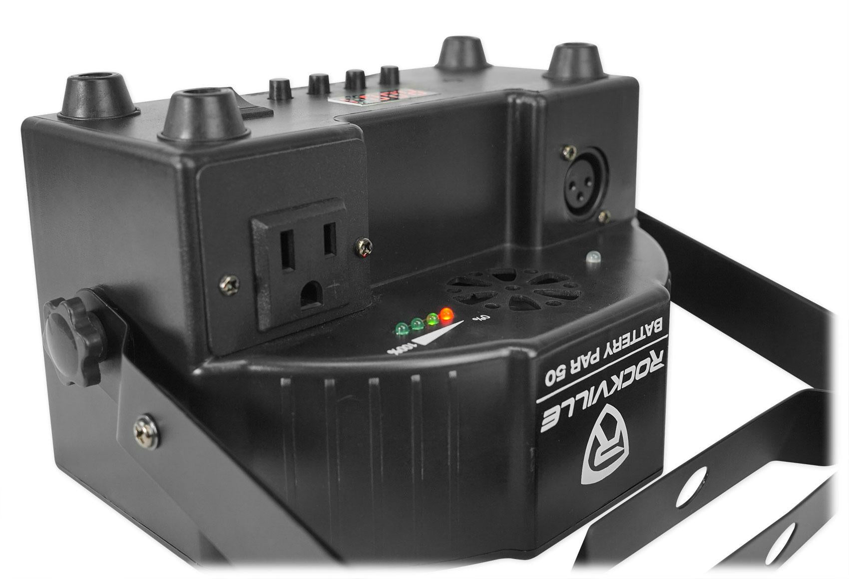 American DJ Fog Fury Jett 700W Vertical Fog Machine w/12 LED+Battery Par Light