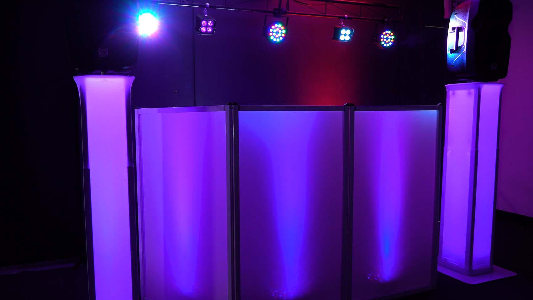 Chauvet DJ Nimbus Dry Ice Fog Machine Fogger+DJ Facade+2) Battery Par Lights