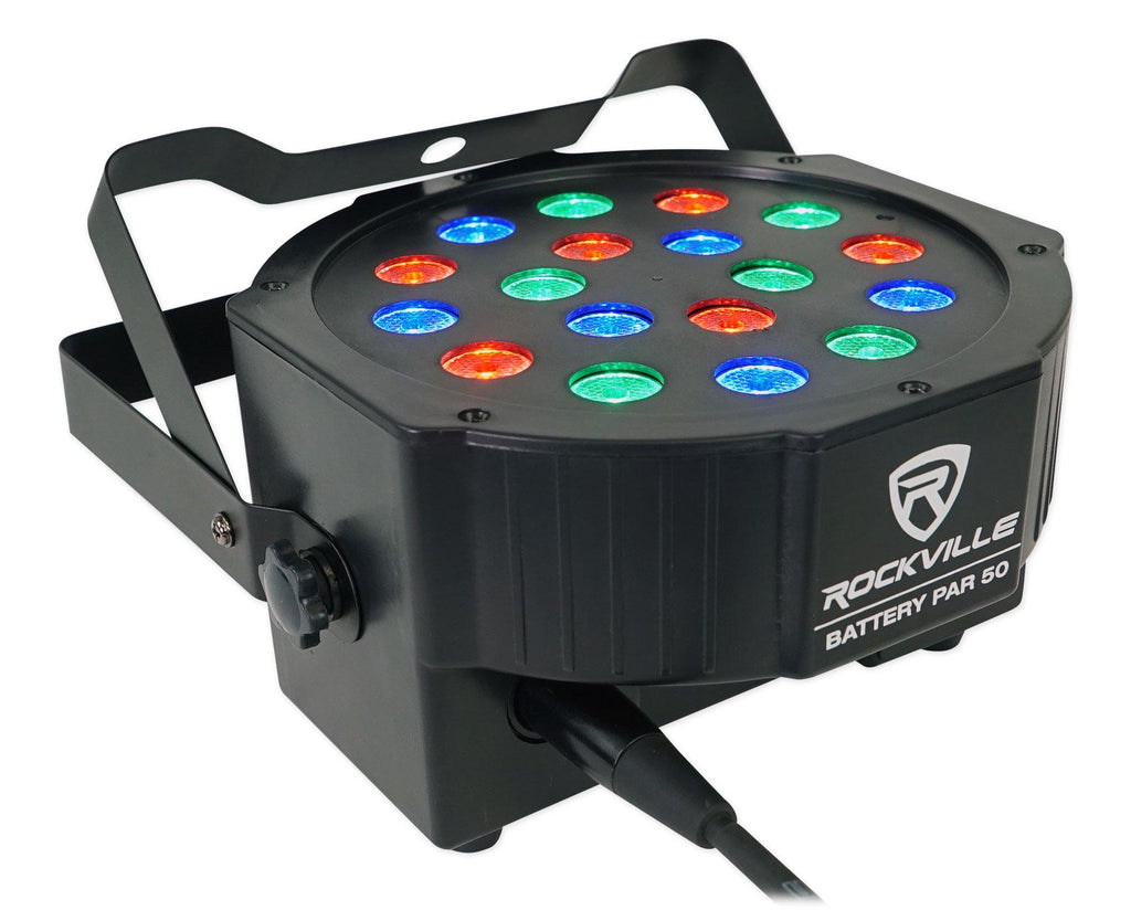Chauvet DJ Nimbus Dry Ice Fog Machine Fogger+DJ Facade+2) Battery Par Lights
