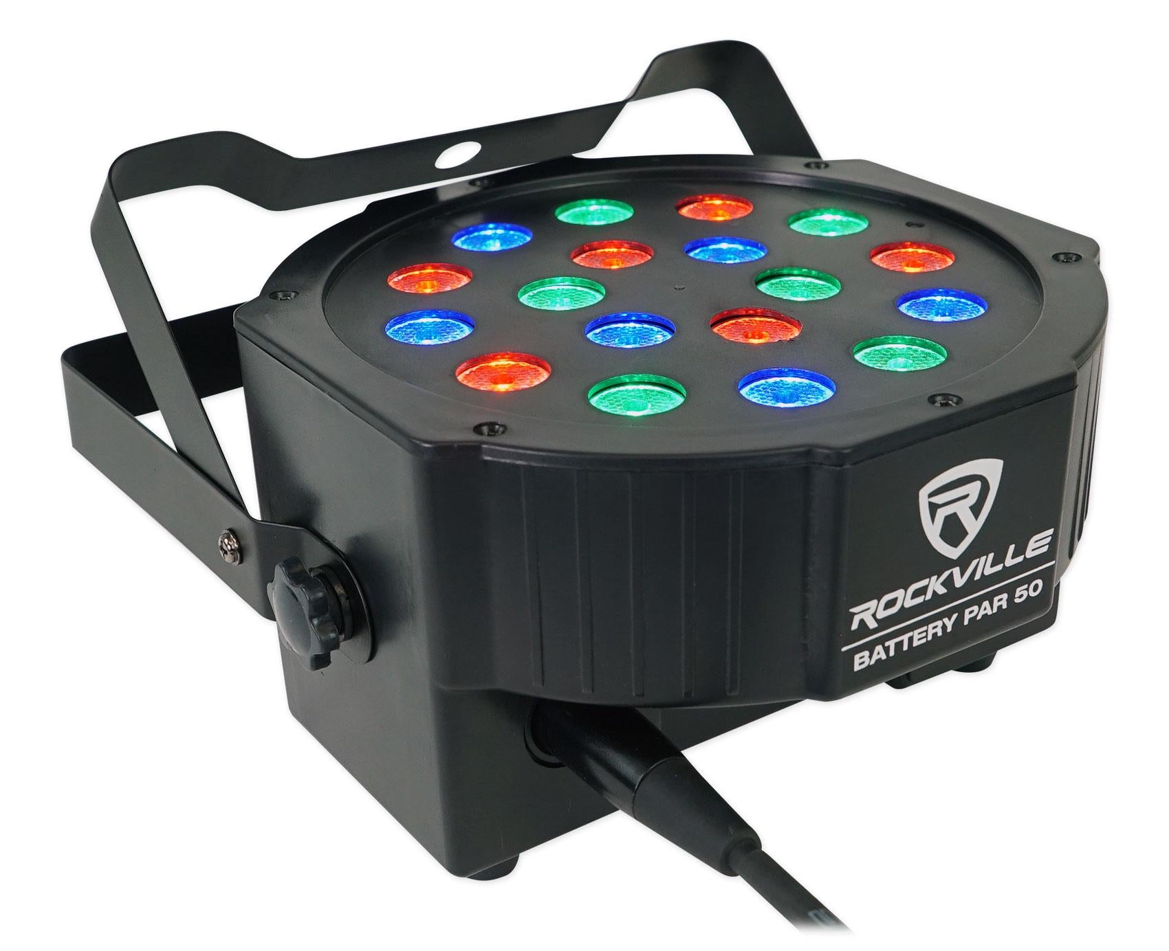 Chauvet DJ Nimbus Dry Ice Fog Machine Fogger+DJ Facade+2) Battery Par Lights