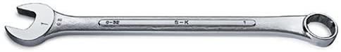 SK Professional Tools C64 12-Point Fractional Wrench - Standard, 2 in. Combination Chrome Wrench with SuperKrome Finish, Made in USA