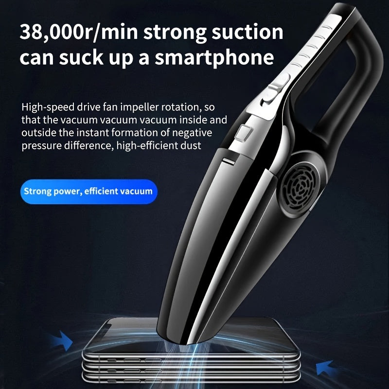 In-car Vehicle Household Indoor LarVacuum Cleaner Power LarSuction Strong Vacuum Vehicle Small Vehicle Vacuum Cleaner Dry-wet Dual-use