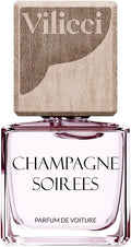 Vilicci Car Air Freshener, Champagne &amp; Soirees Scent, Long Lasting Fragrance for Auto and Home, 1 Bottle of Car Perfume