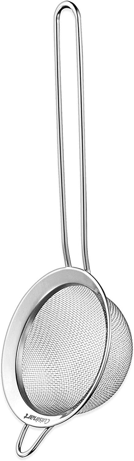 Cuisinart CTG-00-3MS Set of 3 Fine Set of Mesh Strainers, Stainless Steel, Pack of 3