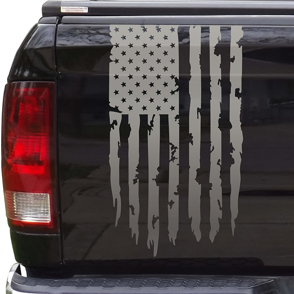 Show Your Patriotism with this American Flag Pickup Truck Car Sticker!