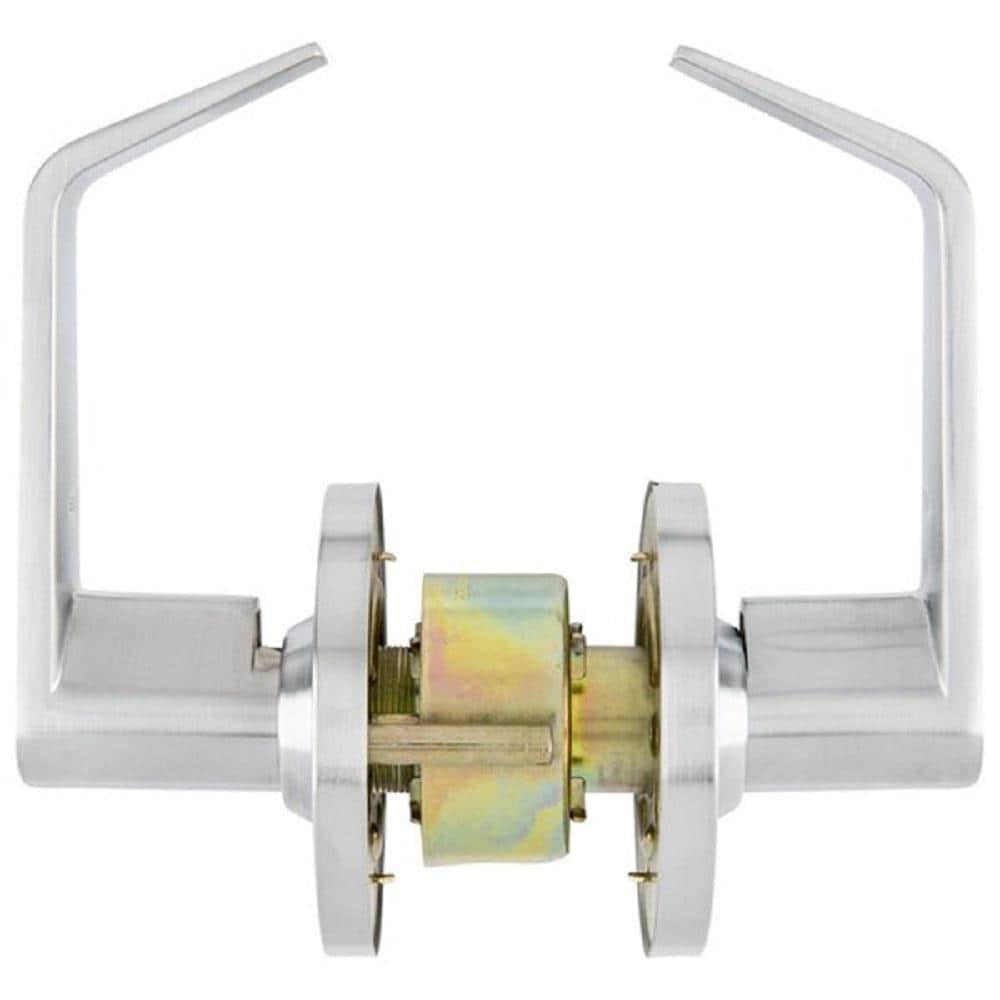 Commercial 2-3/4 in. Satin Chrome Heavy Duty PassaHall/Closet Door Lever