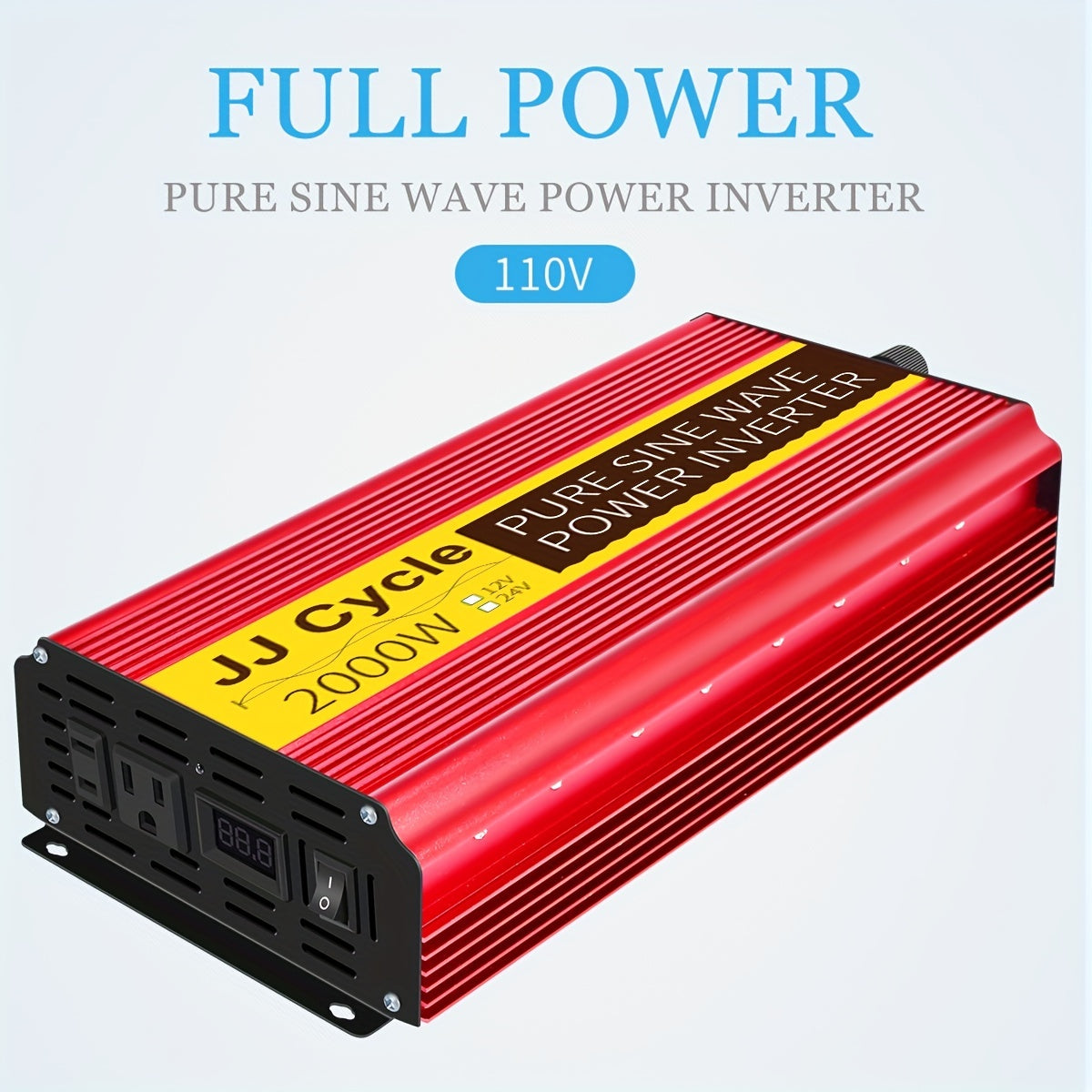 Pure Sine Wave Power Inverter 12V/24V To 110V 60HZ 500W 1000W 1500W 2000W DC To AC VoltaConverter Power Supply
